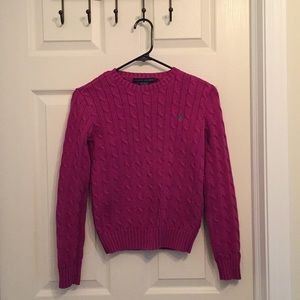 Polo Ralph Lauren Fuschia Sweater (XS)